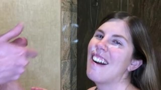 AMATEUR WIFE CUM SWAPS With HUSBAND AND CHOKES ON HIS CUM