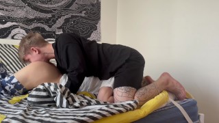 Juicy riming and blowjob with cum