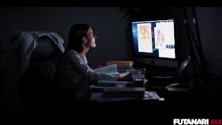 Shemale Sex at the Morgue – Trans Girl with Futa Cock Creampies Tiffany Tatum