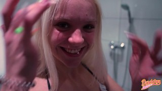 Teen and MILF touch each other’s pussies